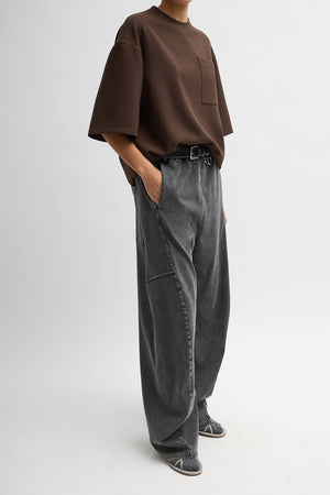 Tibi Denim Knit Winslow Pant Black