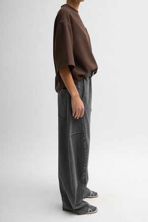 Tibi Denim Knit Winslow Pant Black