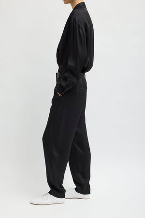 Tibi Eco Viscose Grace Trouser Black