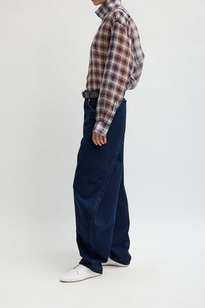 Tibi Aleda Tencel Cotton Jean Indigo