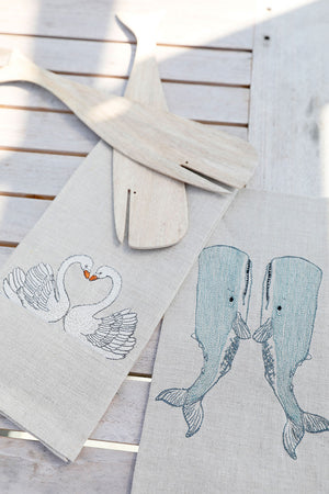 Swan Love Tea Towel