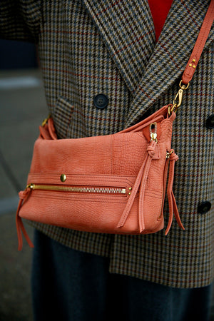 Jerome Dreyfuss Lucky Hobo Imprime Croco Terracotta