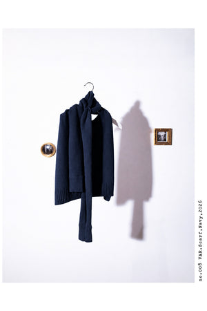 Hannayoo Works No.108 Vars Transformed Scarf Navy