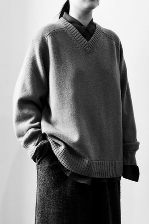 Hannayoo Works No.109 Axis P Reversible Pullover Navy