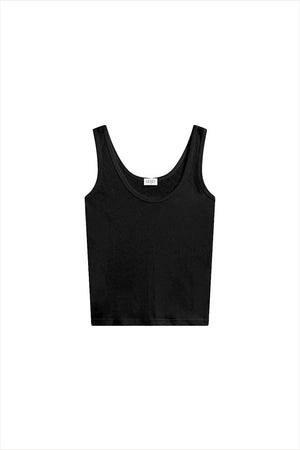 Leset Laura Scoop Neck Tank Black