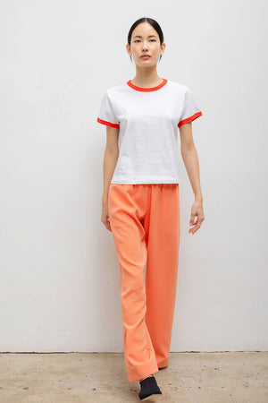 Leset Margo Ringer Tee Cerise White