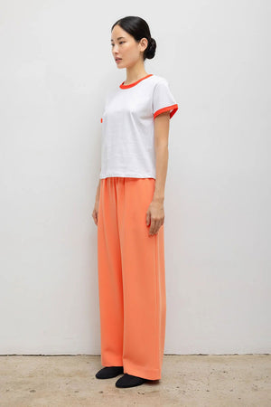 Leset Margo Ringer Tee Cerise White