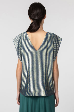 Indress Castleton Top Navy Gold