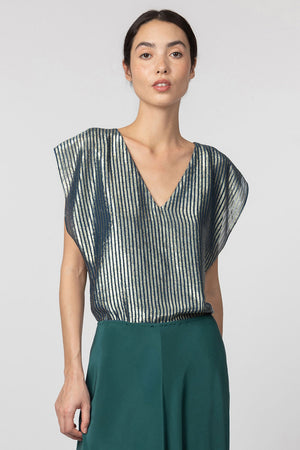 Indress Castleton Top Navy Gold