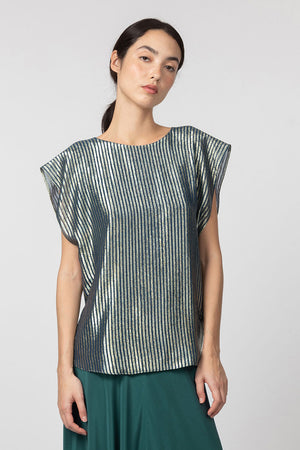 Indress Castleton Top Navy Gold