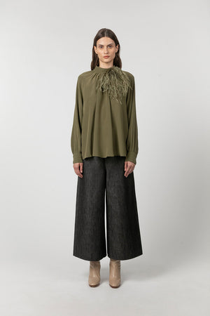 Indress Adam Blouse Khaki