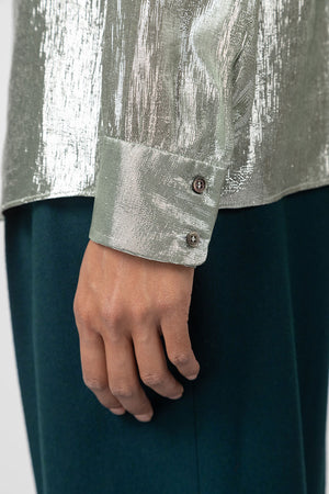 Indress Somme Silk Lurex Blouse Almond