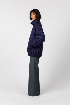 Indress Elbe Reversible Padded Jacket Ink Slate