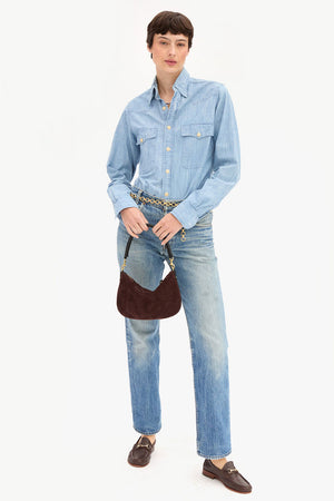 Clare V Petit Moyen Messenger Truffle