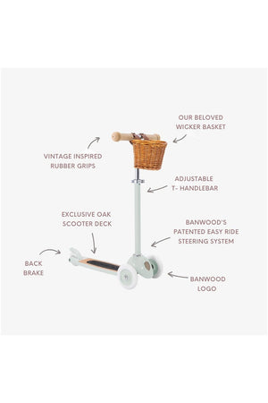 Banwood 3-Wheel Scooter Vintage Pale Mint