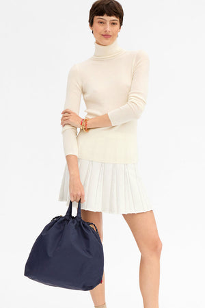 Clare V Sac Tout Recycled Nylon Twil Navy