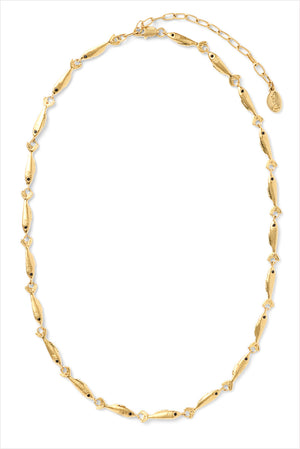 Clare V Sardine Chain Necklace Vintage Gold