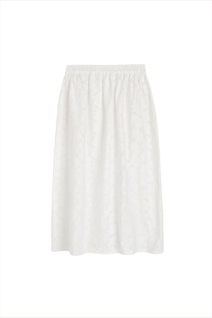 AIAYU Skirt Laceflower White