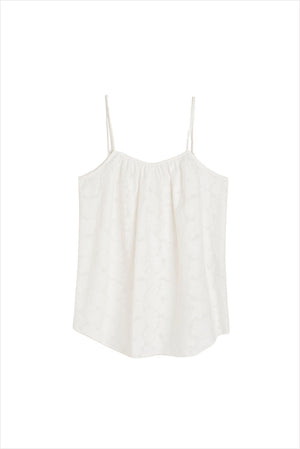 AIAYU Strap Top Laceflower White