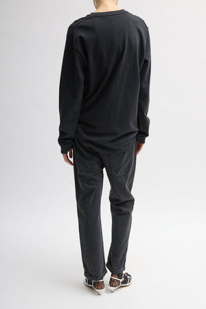 Tibi Mou Denim Clift Jean Black