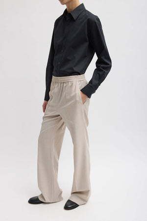 Tibi Wool Scottie Jogger Oat Melange