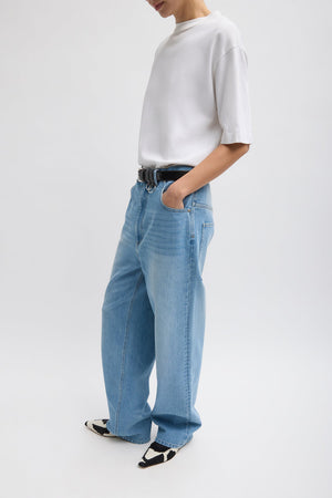 Tibi Dennis Jean Vintage Blue Wash Denim