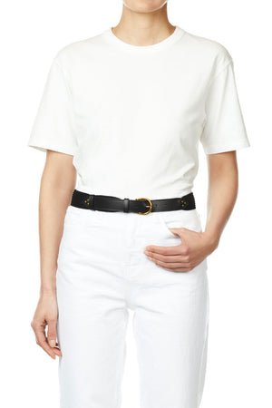 Jerome Dreyfuss Ceinture Sangle Large Noir Brass