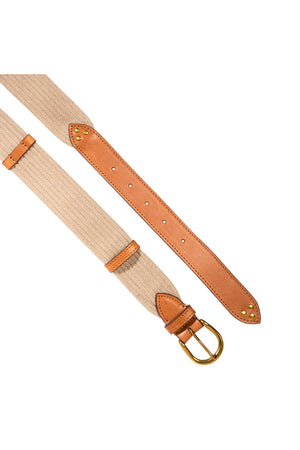 Jerome Dreyfuss Ceinture Sangle Belt Naturelle & Chene