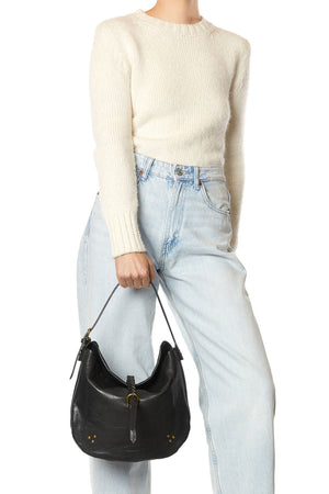 Jerome Dreyfuss Luis Goatskin Noir Graine