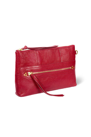 Jerome Dreyfuss Lucky Clutch L Carmin