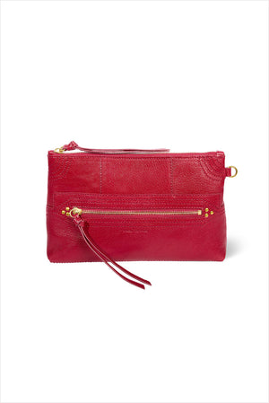 Jerome Dreyfuss Lucky Clutch L Carmin