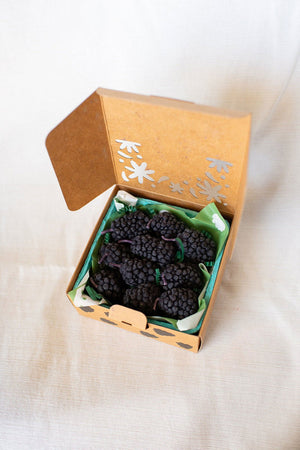Beeswax Blackberry Birthday Candles - 10 Pack