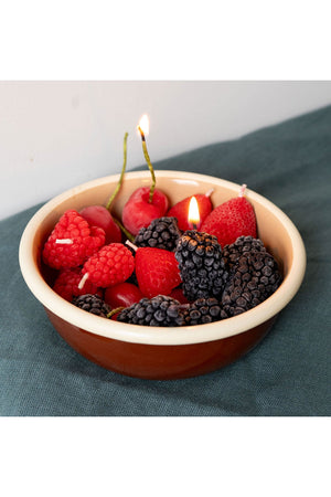 Beeswax Mixed Berry Birthday Candles - 10 Pack