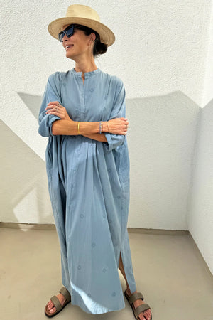 Two New York Bib Caftan Chambray
