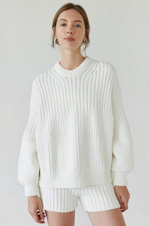 Delčia Cotton Sweater Off White