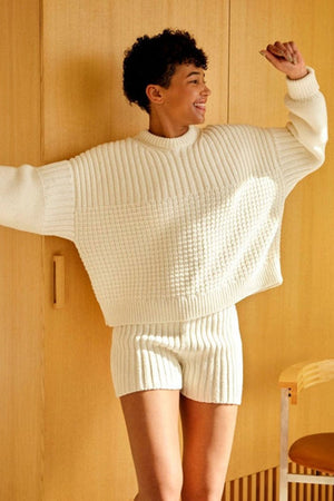 Delčia Cotton Sweater Off White