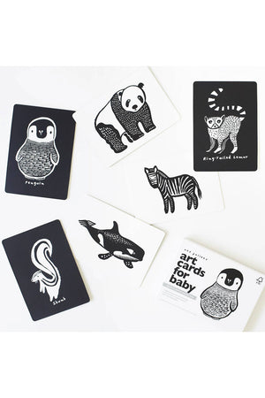Black and White Animal Art Cards