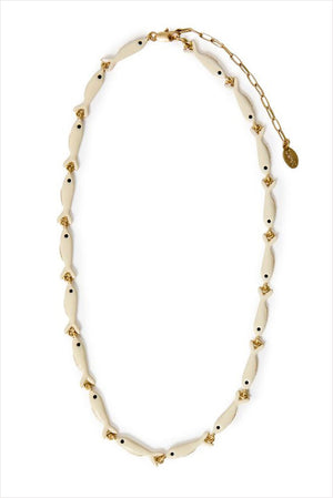 Clare V Enamel Sardine Necklace