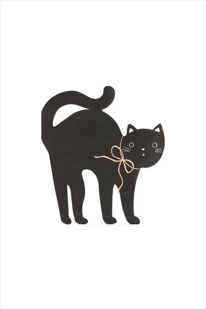 Halloween Cat Shaped Napkins