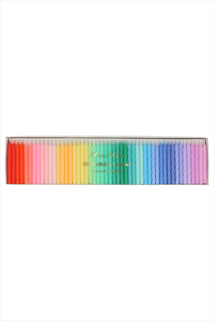 Rainbow Twisted Mini Candles