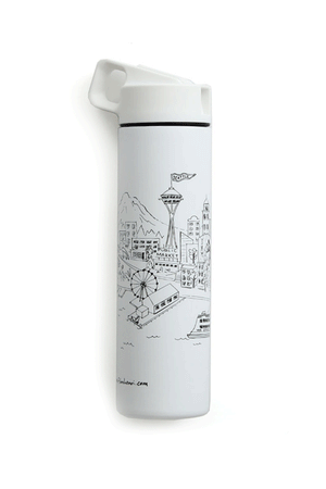 F&H Seattle Skyline Water Bottle