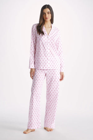 Derek Rose Women's Pajamas Ledbury 62 White