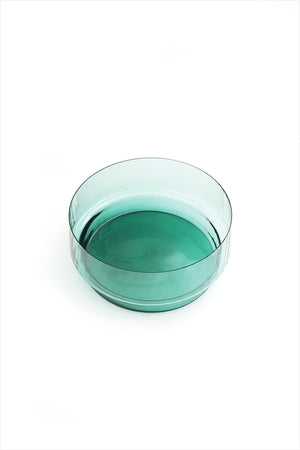 MUN Glassware Bowl Plisse Green