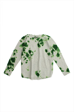 Suzusan Cashmere Wide Pullover Leaf Green