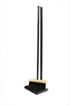 Mr. and Mrs. Clynk Large Complet Dustpan & Hand Brush Black