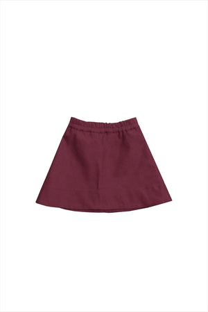 Zipper Skirt Claret