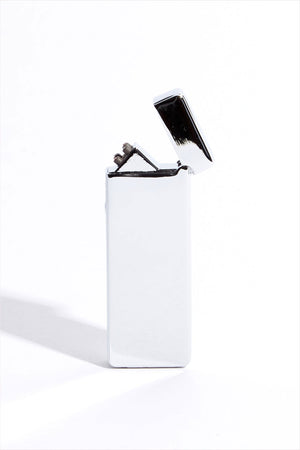 USB Rechargeable Pocket Lighter Silver