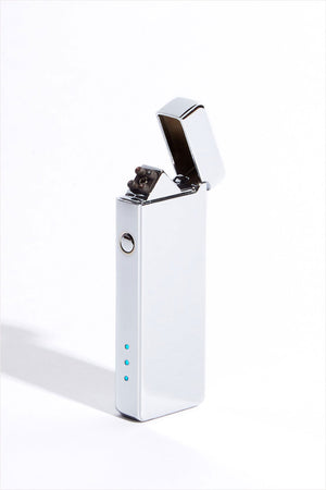 USB Rechargeable Pocket Lighter Silver