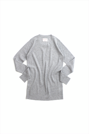 F&H Women's Cashmere Rib Tee Heather Gray