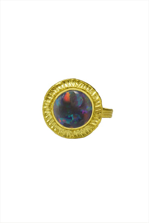 Lighting Ridge Black Opal Ring